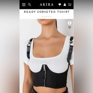 AKIRA Corseted TShirt
